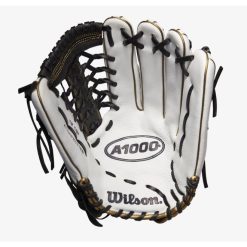 Wilson A1000 Fastpitch T125 LHT 12.5 White/White/Black & Blonde 3 Wilson A1000 Fastpitch T125 LHT 12.5 White/White/Black & Blonde -Wilson Shop wilson wilson a1000 fastpitch t125 lht 125 white w 3