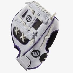 Wilson A200 EZ Catch Baseball 10-inch White/Black/Purple -Wilson Shop wilson wilson a200 ez catch baseball 10 inch white 2