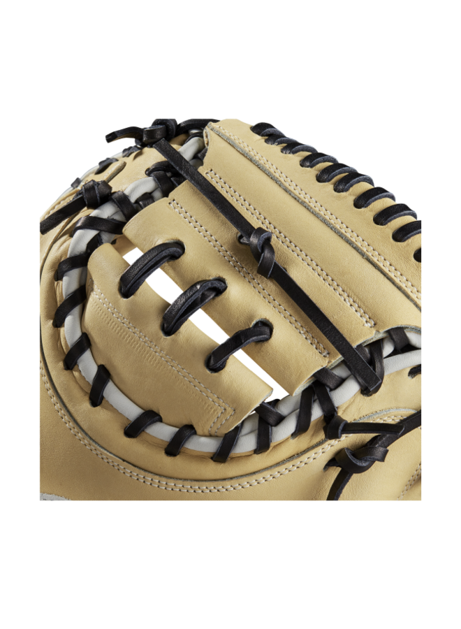 Wilson A2000 CM33 (C) 33 Blonde/Blonde/Black Catchers Mitt Wilson A2000 CM33 (C) 33 Blonde/Blonde/Black Catchers Mitt -Wilson Shop wilson wilson a2000 cm33 c 33 blonde blonde black 4