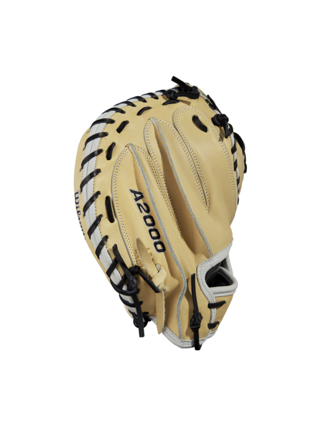 Wilson A2000 CM33 (C) 33 Blonde/Blonde/Black Catchers Mitt Wilson A2000 CM33 (C) 33 Blonde/Blonde/Black Catchers Mitt -Wilson Shop wilson wilson a2000 cm33 c 33 blonde blonde black 5
