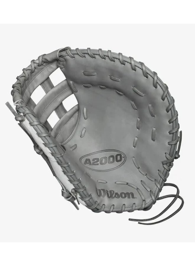 Wilson A2000 Fastpitch FP1B W/SuperSkin (1B) 12 Grey/White SS/Grey 3 Wilson A2000 Fastpitch FP1B W/SuperSkin (1B) 12 Grey/White SS/Grey - Image 3
