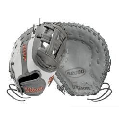 Wilson A2000 Fastpitch FP1B W/SuperSkin (1B) 12 Grey/White SS/Grey