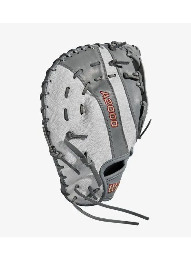 Wilson A2000 Fastpitch FP1B W/SuperSkin (1B) 12 Grey/White SS/Grey 5 Wilson A2000 Fastpitch FP1B W/SuperSkin (1B) 12 Grey/White SS/Grey - Image 5