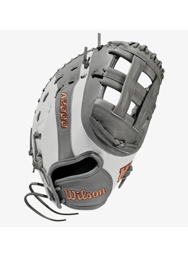 Wilson A2000 Fastpitch FP1B W/SuperSkin (1B) LHT 12 Grey/White SS/Grey 1 Wilson A2000 Fastpitch FP1B W/SuperSkin (1B) LHT 12 Grey/White SS/Grey