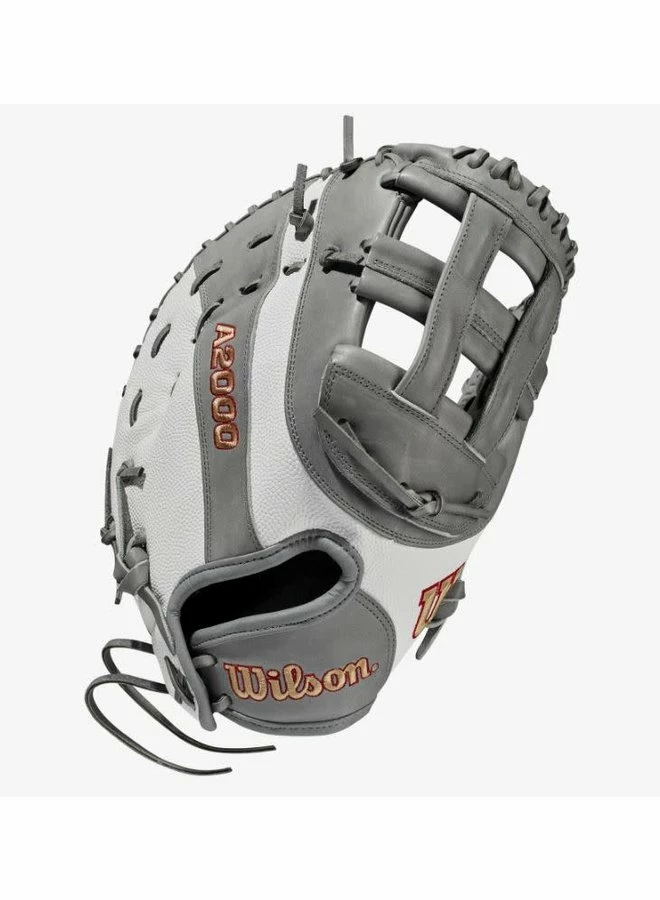 Wilson A2000 Fastpitch FP1B W/SuperSkin (1B) LHT 12 Grey/White SS/Grey