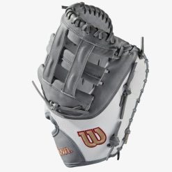 Wilson A2000 Fastpitch FP1B W/SuperSkin (1B) LHT 12 Grey/White SS/Grey 7 Wilson A2000 Fastpitch FP1B W/SuperSkin (1B) LHT 12 Grey/White SS/Grey -Wilson Shop wilson wilson a2000 fastpitch fp1b w superskin 1b 7