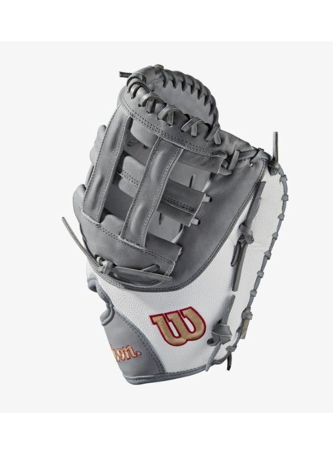 Wilson A2000 Fastpitch FP1B W/SuperSkin (1B) LHT 12 Grey/White SS/Grey 3 Wilson A2000 Fastpitch FP1B W/SuperSkin (1B) LHT 12 Grey/White SS/Grey - Image 3