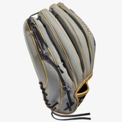 Wilson A2000 FP V125 W/Spin Control & SuperSkin (OF) 12.5 Grey SC /Grey SS/Gold -Wilson Shop wilson wilson a2000 fp v125 w spin control supersk 2