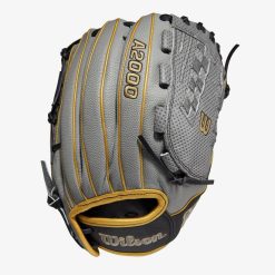 Wilson A2000 FP V125 W/Spin Control & SuperSkin (OF) 12.5 Grey SC /Grey SS/Gold