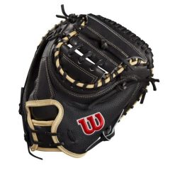 Wilson A2000 M1D BLK/BLKSS BLACK/Blond 33.5 Catchers Mitt 2 Wilson A2000 M1D BLK/BLKSS BLACK/Blond 33.5 Catchers Mitt -Wilson Shop wilson wilson a2000 m1d blk blkss black blond 335 2