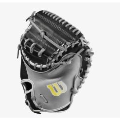 Wilson A2000 M2 Grey/Black 33.5-inch Baseball Catcher's Mitt 2 Wilson A2000 M2 Grey/Black 33.5-inch Baseball Catcher's Mitt -Wilson Shop wilson wilson a2000 m2 grey black 335 inch basebal 2