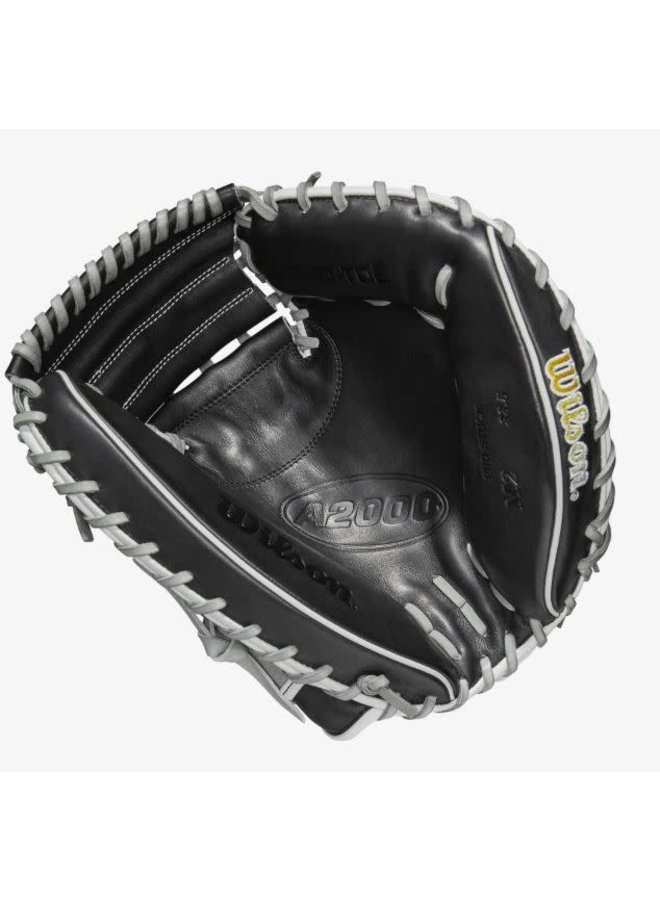 Wilson A2000 M2 Grey/Black 33.5-inch Baseball Catcher's Mitt Wilson A2000 M2 Grey/Black 33.5-inch Baseball Catcher's Mitt -Wilson Shop wilson wilson a2000 m2 grey black 335 inch basebal 3