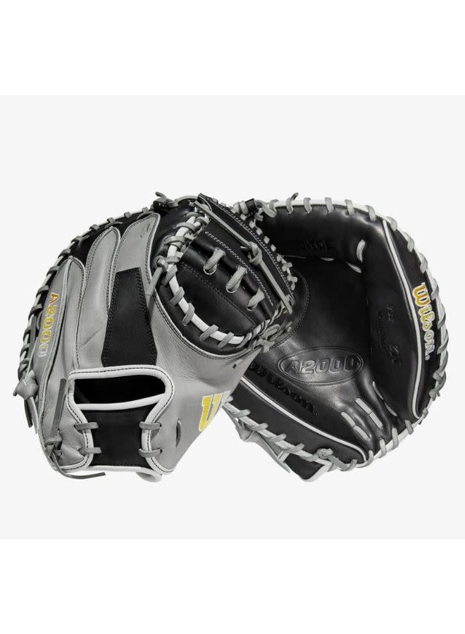 Wilson A2000 M2 Grey/Black 33.5-inch Baseball Catcher's Mitt Wilson A2000 M2 Grey/Black 33.5-inch Baseball Catcher's Mitt -Wilson Shop wilson wilson a2000 m2 grey black 335 inch basebal 4