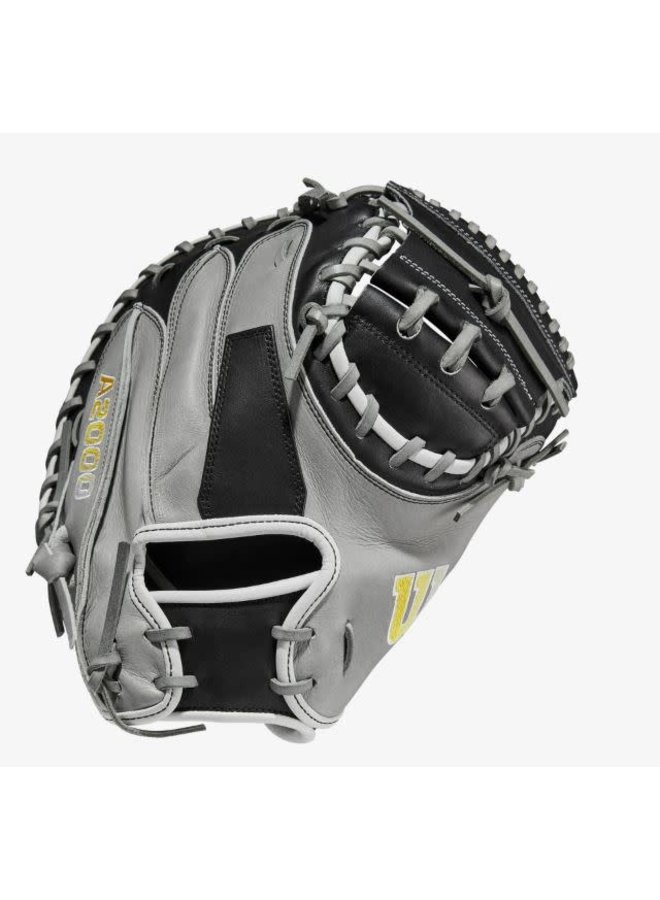 Wilson A2000 M2 Grey/Black 33.5-inch Baseball Catcher's Mitt Wilson A2000 M2 Grey/Black 33.5-inch Baseball Catcher's Mitt -Wilson Shop wilson wilson a2000 m2 grey black 335 inch basebal
