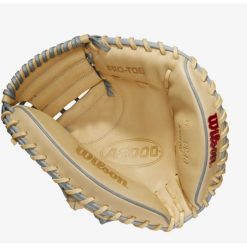 Wilson A2000 PF33SS Grey/Blonde 33-inch Catcher's Mitt 3 Wilson A2000 PF33SS Grey/Blonde 33-inch Catcher's Mitt -Wilson Shop wilson wilson a2000 pf33ss grey blonde 33 inch cat 3