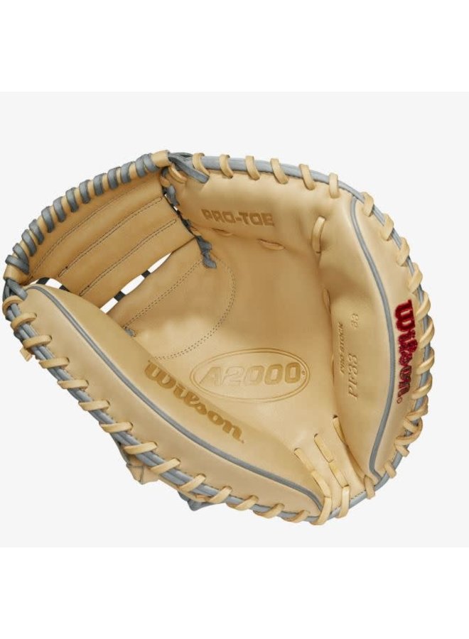 Wilson A2000 PF33SS Grey/Blonde 33-inch Catcher's Mitt Wilson A2000 PF33SS Grey/Blonde 33-inch Catcher's Mitt -Wilson Shop wilson wilson a2000 pf33ss grey blonde 33 inch cat 3