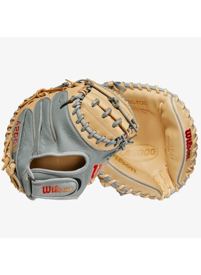 Wilson A2000 PF33SS Grey/Blonde 33-inch Catcher's Mitt Wilson A2000 PF33SS Grey/Blonde 33-inch Catcher's Mitt -Wilson Shop wilson wilson a2000 pf33ss grey blonde 33 inch cat 4