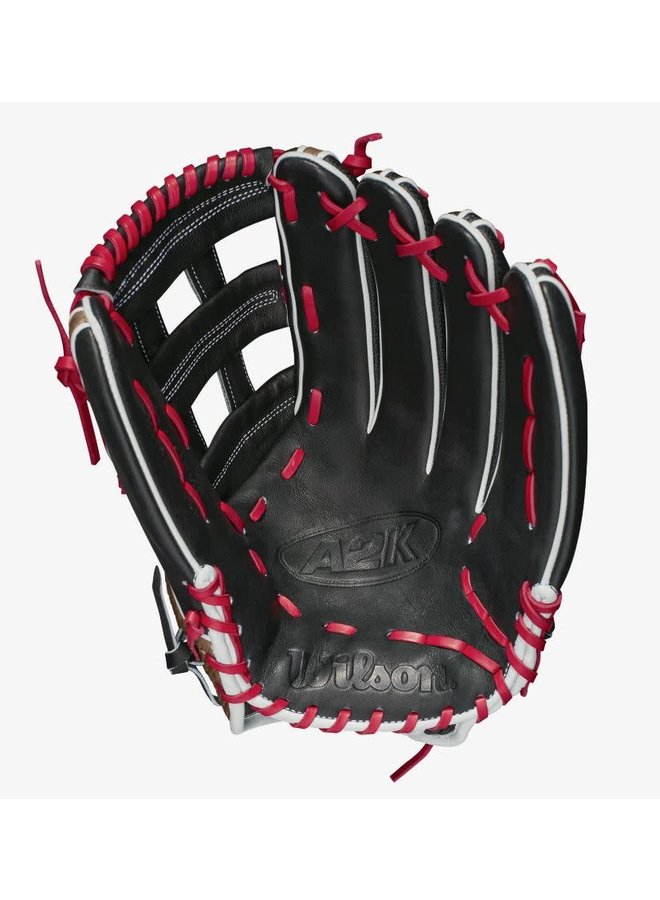 Wilson A2K 1799 w/SuperSkin (OF) 12.75 Black/Black/Saddle Tan Wilson A2K 1799 W/SuperSkin (OF) 12.75 Black/Black/Saddle Tan -Wilson Shop wilson wilson a2k 1799 w superskin of 1275 black b 1