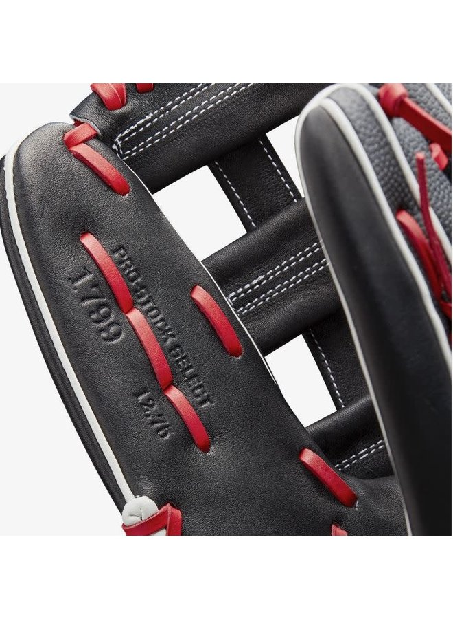 Wilson A2K 1799 w/SuperSkin (OF) 12.75 Black/Black/Saddle Tan Wilson A2K 1799 W/SuperSkin (OF) 12.75 Black/Black/Saddle Tan -Wilson Shop wilson wilson a2k 1799 w superskin of 1275 black b 3