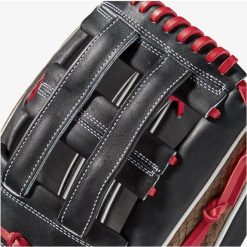 Wilson A2K 1799 W/SuperSkin (OF) 12.75 Black/Black/Saddle Tan 4 Wilson A2K 1799 W/SuperSkin (OF) 12.75 Black/Black/Saddle Tan -Wilson Shop wilson wilson a2k 1799 w superskin of 1275 black b 4