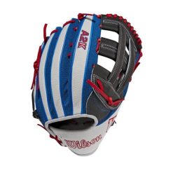 Wilson A2K Mookie Betts Game Model (OF) LHT 12.5 Black/White SS/Royal/Red