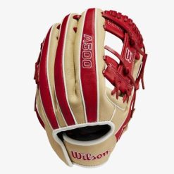 Wilson A500 11-inch Utility Youth Baseball Glove Blonde/Red/White