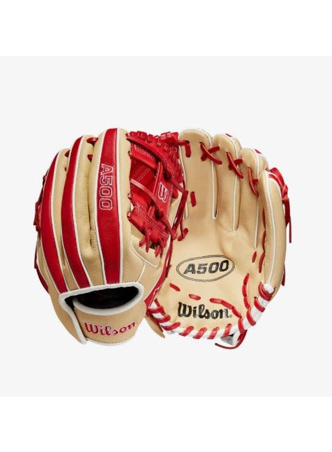 Wilson A500 11-inch Utility Youth Baseball Glove Blonde/Red/White Wilson A500 11-inch Utility Youth Baseball Glove Blonde/Red/White -Wilson Shop wilson wilson a500 11 inch utility youth baseball 4
