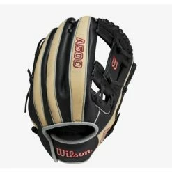 Wilson A500 11.5-inch Utility Youth Baseball Glove Black/Blonde/Red