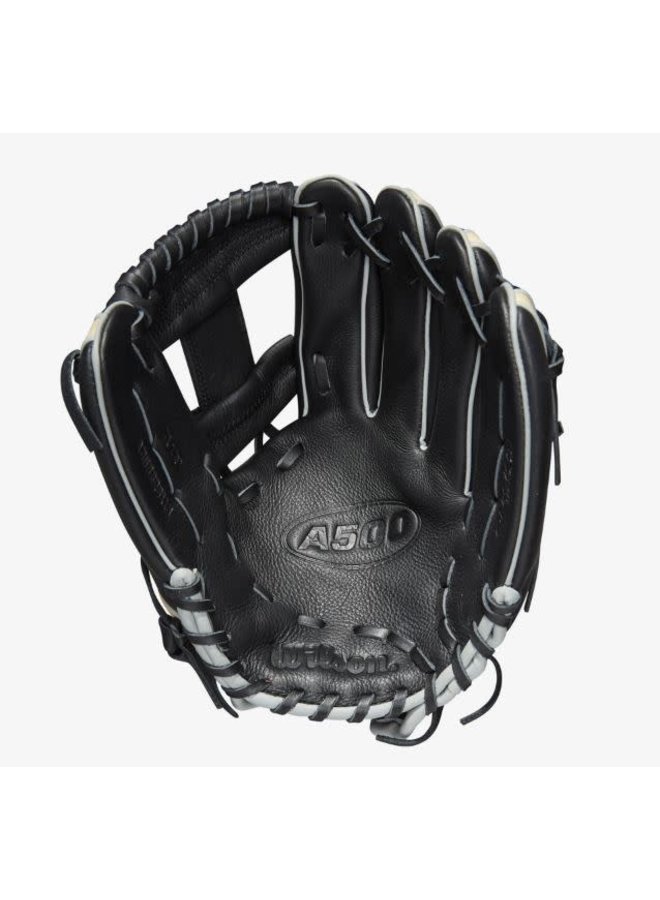 Wilson A500 11.5-inch Utility Youth Baseball Glove Black/Blonde/Red 4 Wilson A500 11.5-inch Utility Youth Baseball Glove Black/Blonde/Red - Image 4