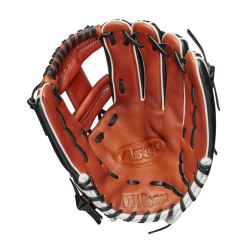 Wilson A500 Baseball 11.5" 11.5 Copper/Black/White -Wilson Shop wilson wilson a500 baseball 115 115 copper black w 3
