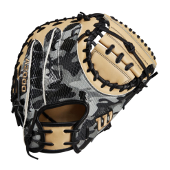 Wilson Glove Of The Month October 2022 CM33 Black Camo/Blonde 33" RHT Catchers Mitt 2 Wilson Glove Of The Month October 2022 CM33 Black Camo/Blonde 33" RHT Catchers Mitt -Wilson Shop wilson wilson glove of the month october 2022 cm33