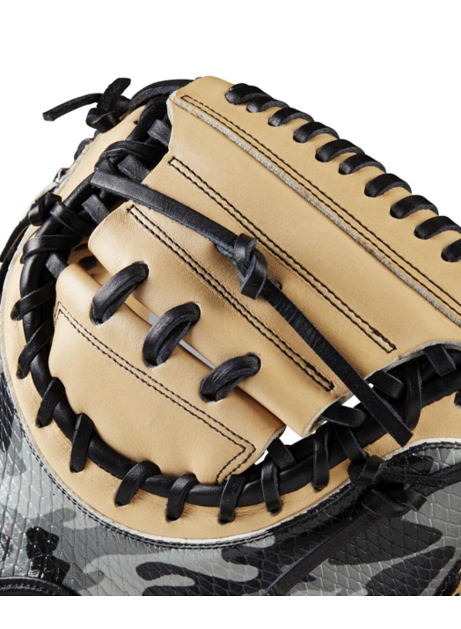 Wilson Glove of the Month October 2022 CM33 Black Camo/Blonde 33" RHT Catchers Mitt Wilson Glove Of The Month October 2022 CM33 Black Camo/Blonde 33" RHT Catchers Mitt -Wilson Shop wilson wilson glove of the month october 2022 cm33 3