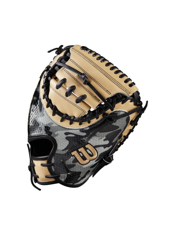 Wilson Glove of the Month October 2022 CM33 Black Camo/Blonde 33" RHT Catchers Mitt Wilson Glove Of The Month October 2022 CM33 Black Camo/Blonde 33" RHT Catchers Mitt -Wilson Shop wilson wilson glove of the month october 2022 cm33 5